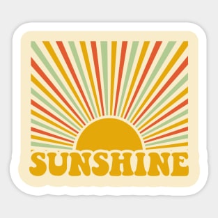 Sunshine Vintage Sun Sticker